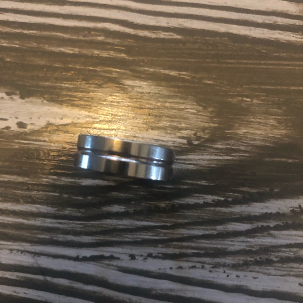 silver handmade stainless steel ring